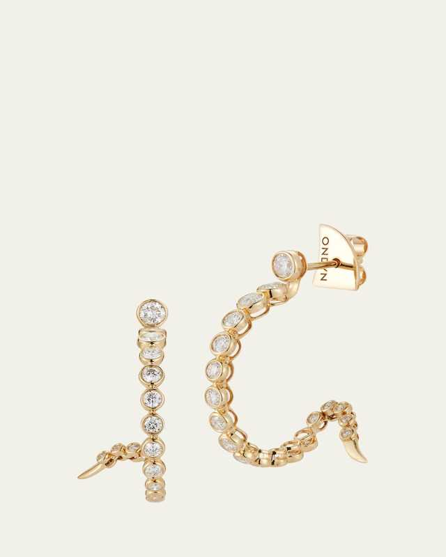 Continuum Hoop Earrings with Diamonds
